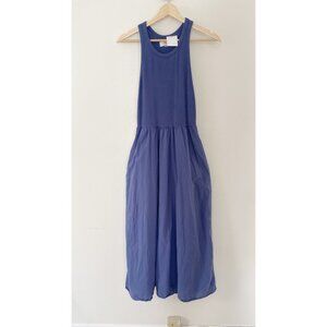 NWT Xirena Flynn Mixed Media Maxi Dress Marlin Blue